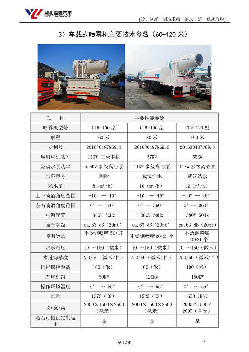16噸東風T5多功能抑塵車資料（圓罐、60-120米霧炮）(圖6)